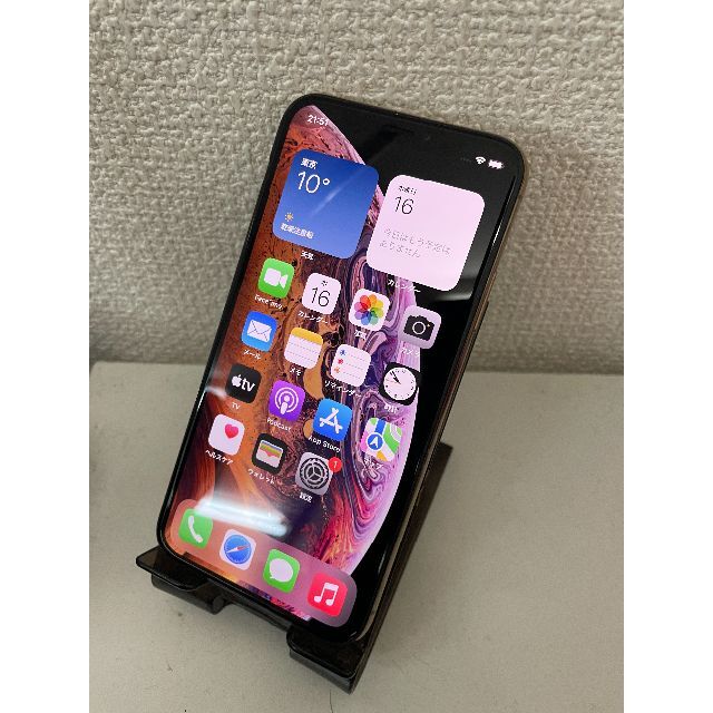 美品 SIMフリー iphone Xs 64GB ゴールド 89%