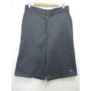 ディッキーズ(Dickies)のディッキーズ/Dickies ワーク ショートパンツ 無地 サイズ：W34 チャコールグレー 【ハーフパンツ】古着 【中古】(スラックス/スーツパンツ)