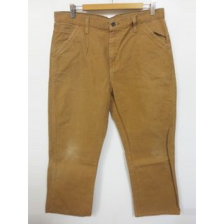 ディッキーズ(Dickies)のDickies/ディッキーズ ダック地 ワークパンツ ブラウン
【W35.5 L27】【中古】(スラックス/スーツパンツ)