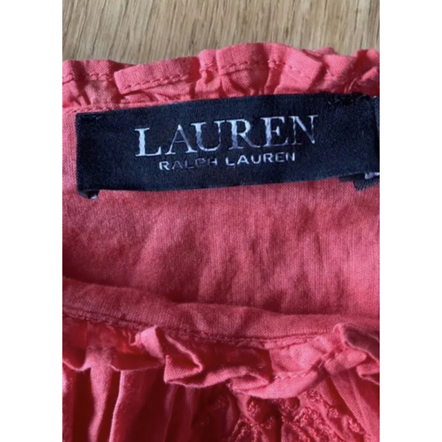 POLO RALPH LAUREN(ポロラルフローレン)のLAUREN ラルフローレン　フリル　ワンピース　小さめサイズ　米国購入　新品 レディースのワンピース(ひざ丈ワンピース)の商品写真