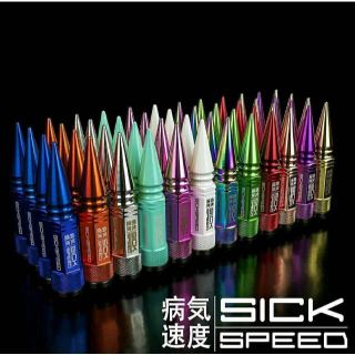 シックスピード　ハイブリッドナット　ショート　M14xP1.5　スパイク　US(汎用パーツ)