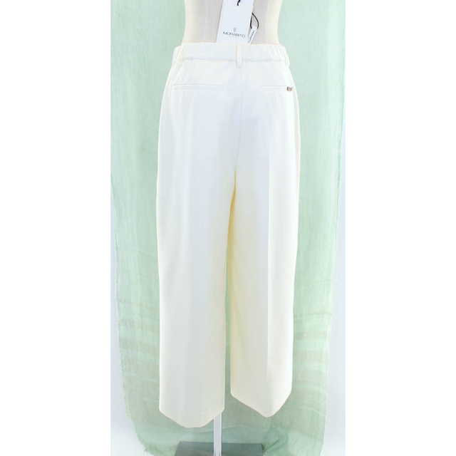 MORABITO - 新品 42900円 モラビト 38 ワイドパンツ 白 アイボリー 9号