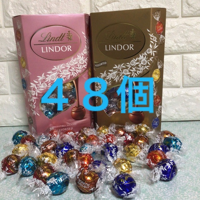 リンツリンドールチョコレート6種４８個 食品/飲料/酒の食品(菓子/デザート)の商品写真