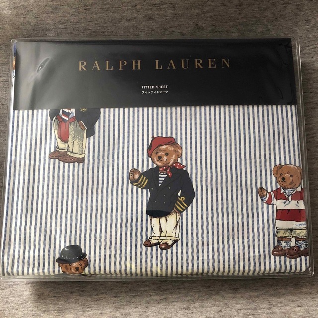 POLO RALPH LAUREN(ポロラルフローレン)の【まっつー様専用】ラルフローレン ポロベア　シーツ　シングルベッド　寝具　熊 インテリア/住まい/日用品の寝具(シーツ/カバー)の商品写真