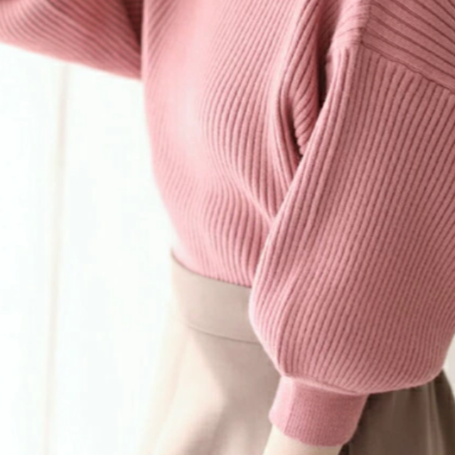 cawaii(カワイイ)のCAWAII 　カワイイ　ポワン袖セーター　ピンク S~L レディースのトップス(ニット/セーター)の商品写真