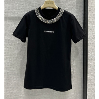 miumiu - 【miumiu】ハート柄Tシャツ♡ の通販｜ラクマ