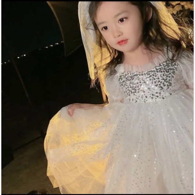 新品　韓国子供服　ワンピース　ドレス　プリンセス　かわいい　110 フォーマル キッズ/ベビー/マタニティのキッズ服女の子用(90cm~)(ワンピース)の商品写真