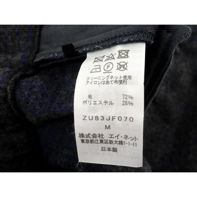 ZUCCa(ズッカ)のZucca ズッカ ウール混 ストライプ テーパード パンツ sizeM/グレー ◇■ メンズ メンズのパンツ(その他)の商品写真