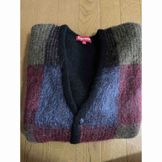 supreme brushed grid cardigan Mサイズ