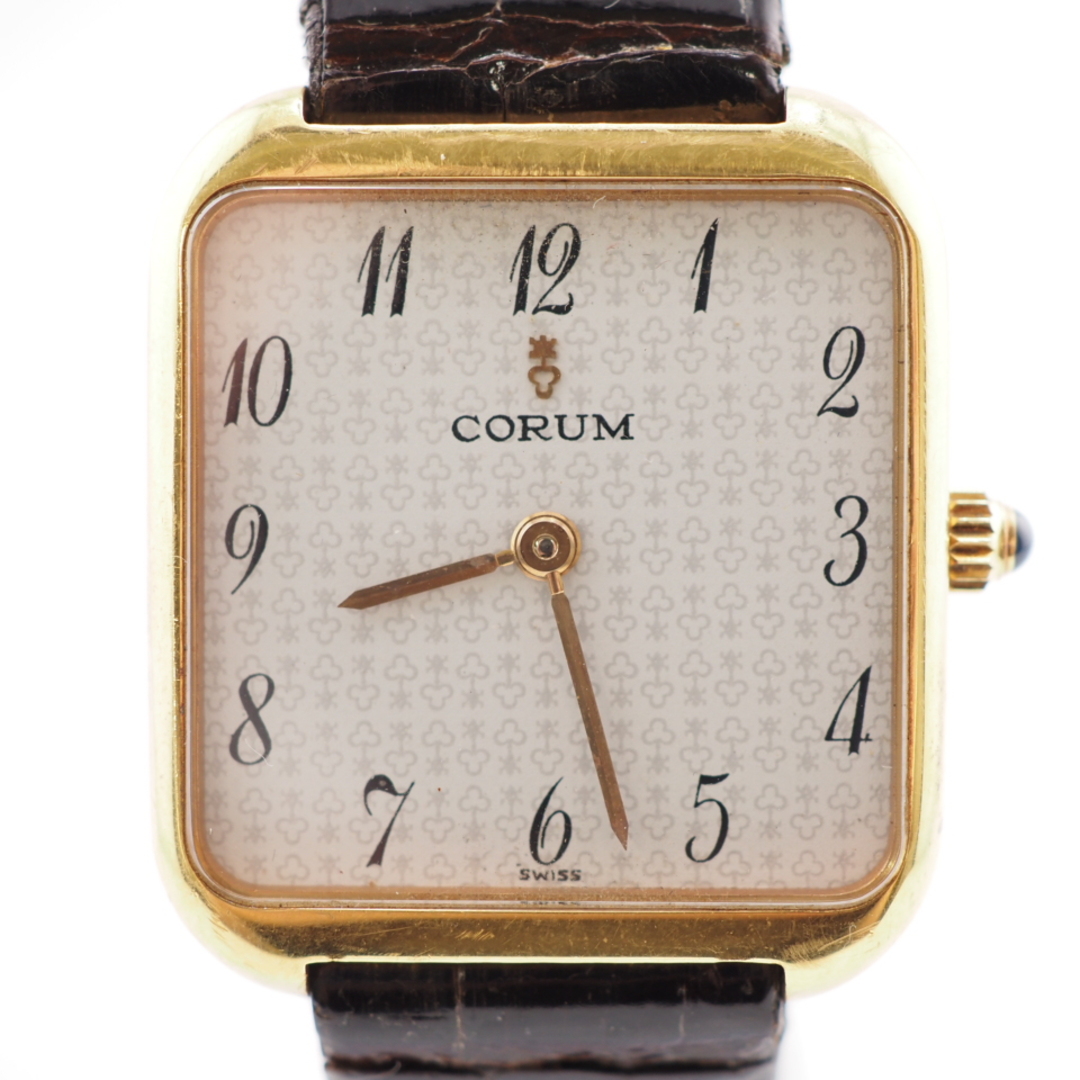 CORUM - コルム CORUM 腕時計 K18 手巻き 57481 ブラウン