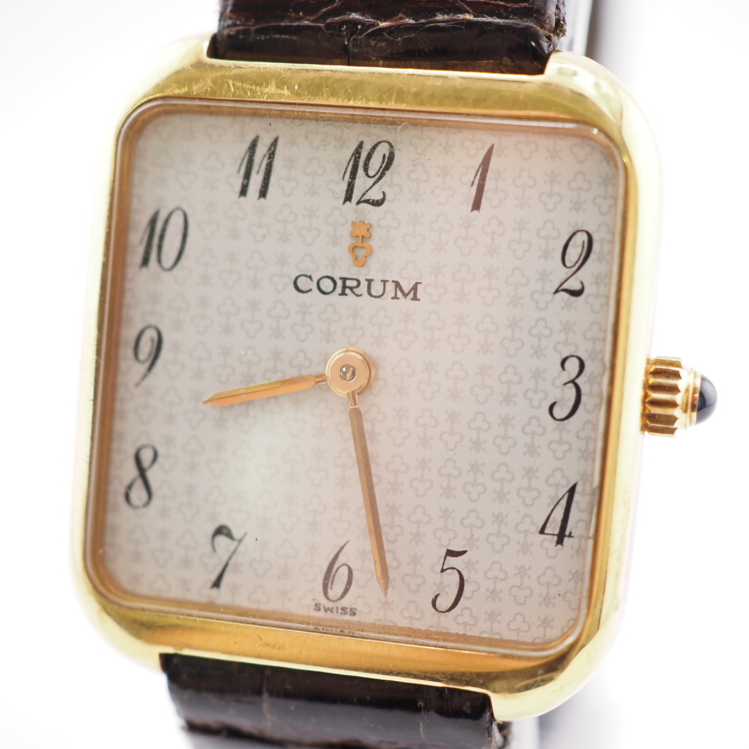 コルム CORUM 腕時計
 K18 手巻き 57481 ブラウン