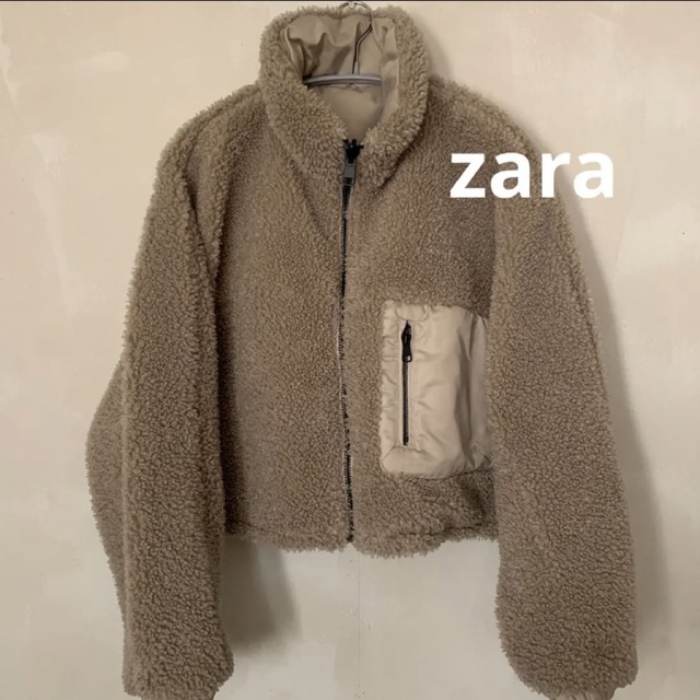 ZARA(ザラ)のお値下げしました‼️ZARA ボアショートフリース レディースのジャケット/アウター(ブルゾン)の商品写真