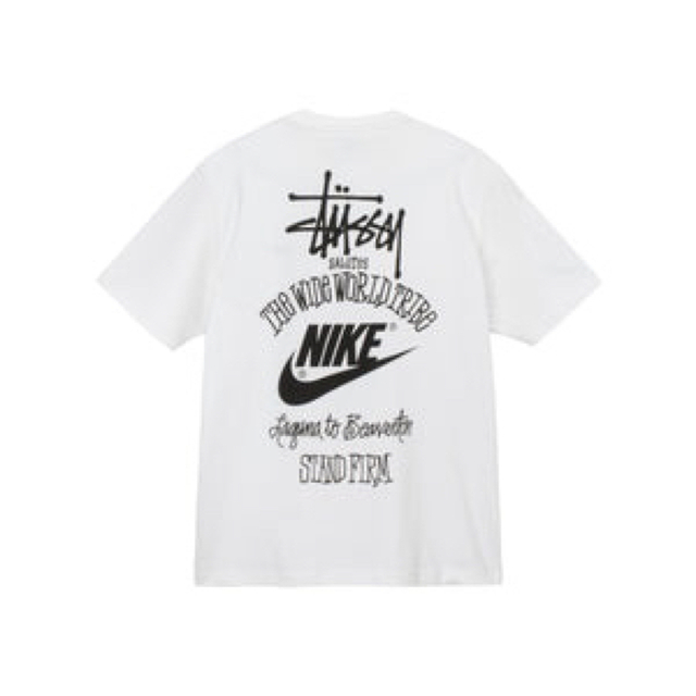 STUSSY(ステューシー)のNIKE stussy Tシャツ M 白 新品 未使用 メンズのトップス(Tシャツ/カットソー(半袖/袖なし))の商品写真