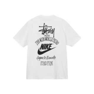 ステューシー(STUSSY)のNIKE stussy Tシャツ M 白 新品 未使用(Tシャツ/カットソー(半袖/袖なし))