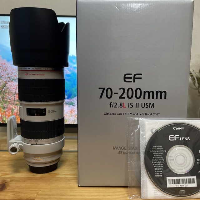 Canon(キヤノン)のCanon EF70-200mm F2.8L IS II USM スマホ/家電/カメラのカメラ(レンズ(ズーム))の商品写真