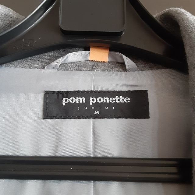 pom ponette(ポンポネット)の卒業式 ポンポネット パイピングジャケット 150 グレー キッズ/ベビー/マタニティのキッズ服女の子用(90cm~)(ドレス/フォーマル)の商品写真