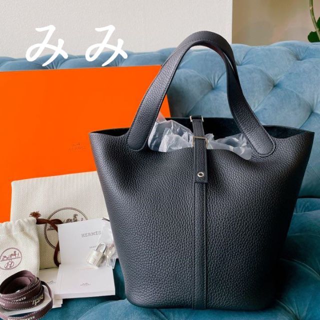 数量限定定番】 Hermes エルメス ハンドバッグ ピコタンロックMM A刻印 ブラックの通販 by Brand Shop  宝美堂(HOUBIDOU) ラクマ店｜エルメスならラクマ