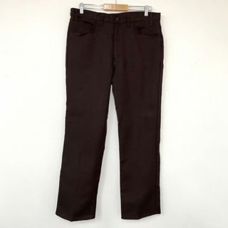 リーバイス(Levi's)の90's リーバイス Levi's 517 スタプレ ブーツカット スラックス MADE IN USA ダークブラウン サイズ：W35 L31.5古着 【中古】(スラックス/スーツパンツ)