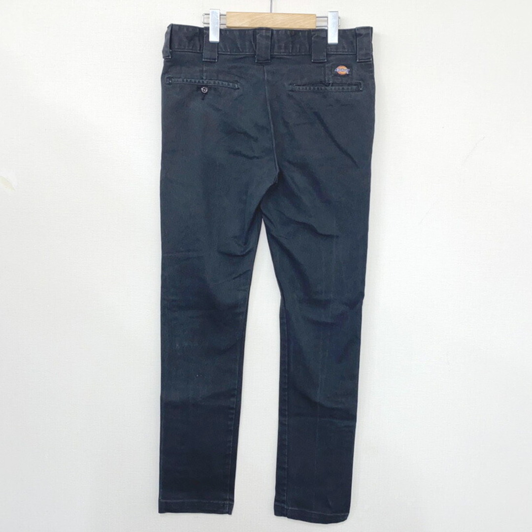 Dickies(ディッキーズ)のディッキーズ Dickies スキニーパンツ 無地 サイズ：W33 L31 カラー：ブラックslim skinny 古着 【中古】 メンズのスーツ(スラックス/スーツパンツ)の商品写真