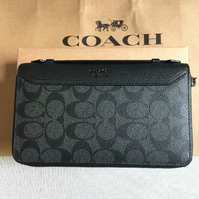 セールCOACH/コーチ長財布 ダブルジップ F77288 セカンドバッグ