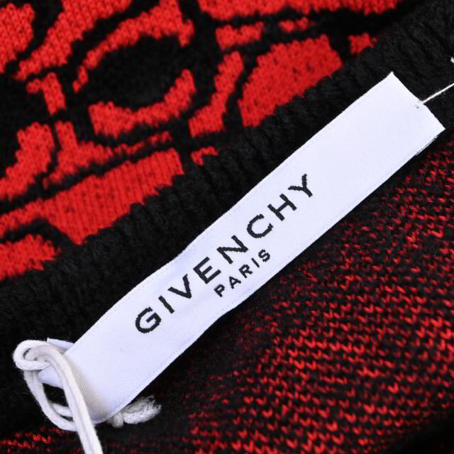 GIVENCHY 総柄 ウール クルーネック ニット