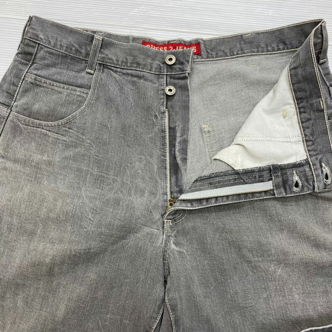 GUESS(ゲス)のゲス ジーンズ GUESS JEANS デニム ショートパンツ サイズ：W39 ブラック 【中古】 メンズのスーツ(スラックス/スーツパンツ)の商品写真