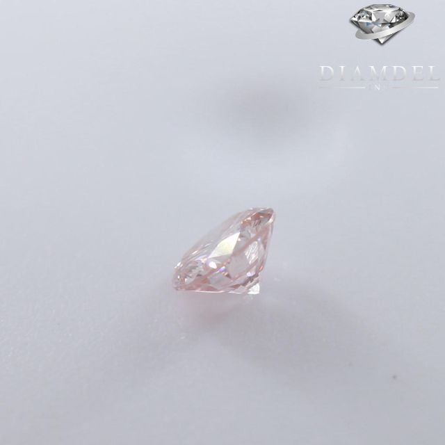 ピンクダイヤモンドルース/ F. LIGHT PINK/ 0.079 ct. 豪華ラッピング