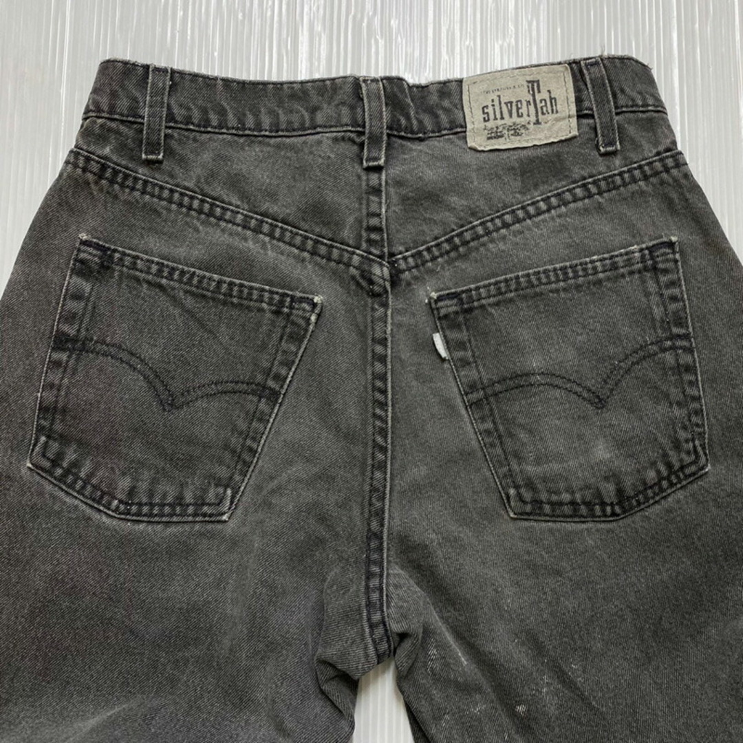 リーバイス シルバータブ Levis Silver Tab デニム ショートパンツ LOOSE ルーズ 色落ち サイズ：W30.5 ブラック 【中古】