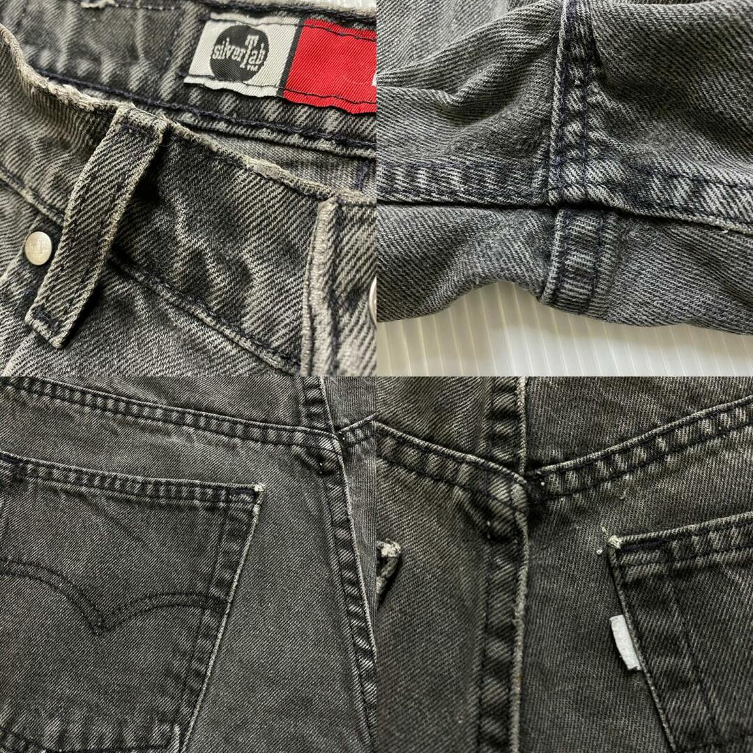 リーバイス シルバータブ Levis Silver Tab デニム ショートパンツ LOOSE ルーズ 色落ち サイズ：W30.5 ブラック 【中古】