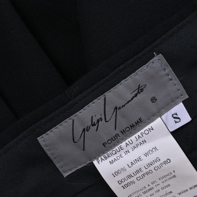 Yohji Yamamoto ツータック ウール スラックス パンツ