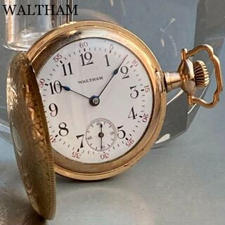 Waltham - 【不動品】ウォルサム アンティーク 懐中時計 手巻き
