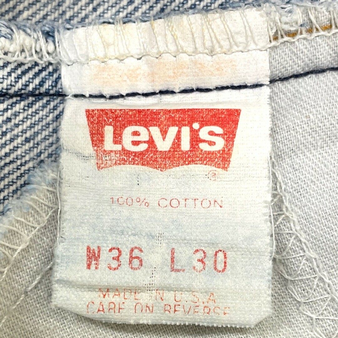 リーバイス Levi's 509 デニム パンツ 色落ち ヒゲ インディゴ サイズ：W36 L30 MADE IN U.S.A. 【Levis】 2