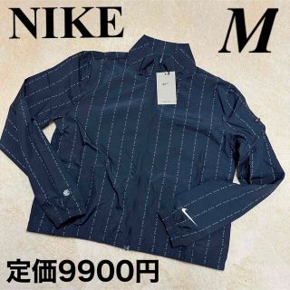 ナイキ(NIKE)のM ナイキウインドブレーカー　ナイロンジャケット　レディース　ランジャケ　黒(ナイロンジャケット)