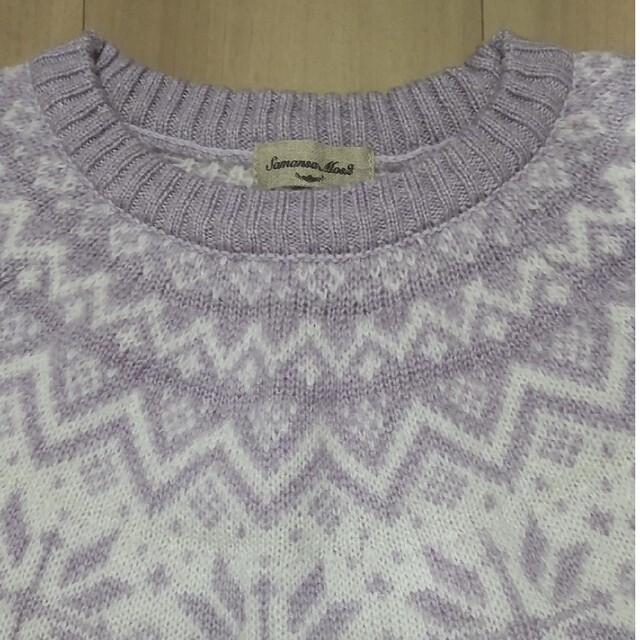 SM2(サマンサモスモス)のサマンサモスモス　藤色セーター レディースのトップス(ニット/セーター)の商品写真