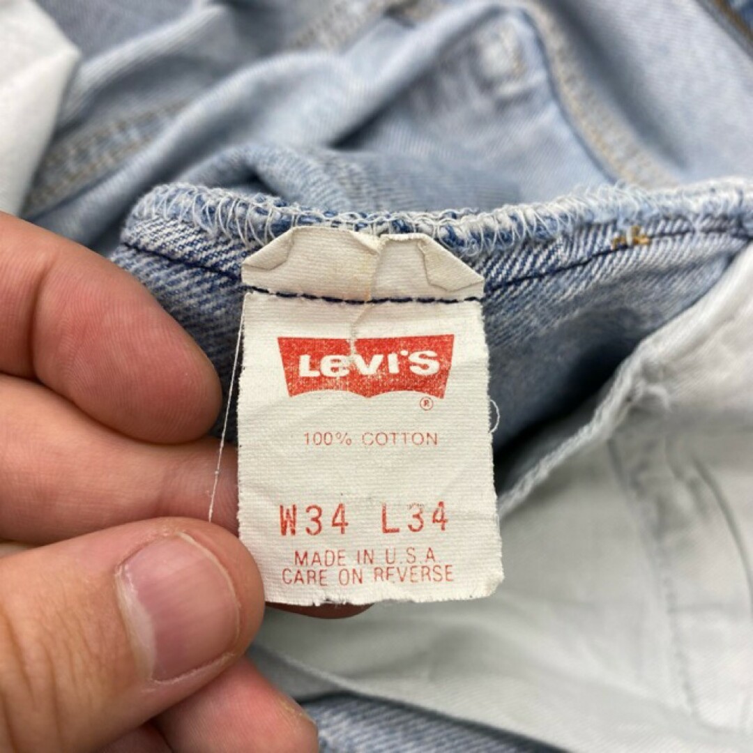 リーバイス Levi's 501 デニムパンツ MADE IN USA インディゴ サイズ：W33 L33 色落ち【Levis】 【中古】