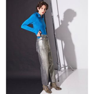 MM6 MAISON MARGIELA メタリック ジャガードワイド パンツ