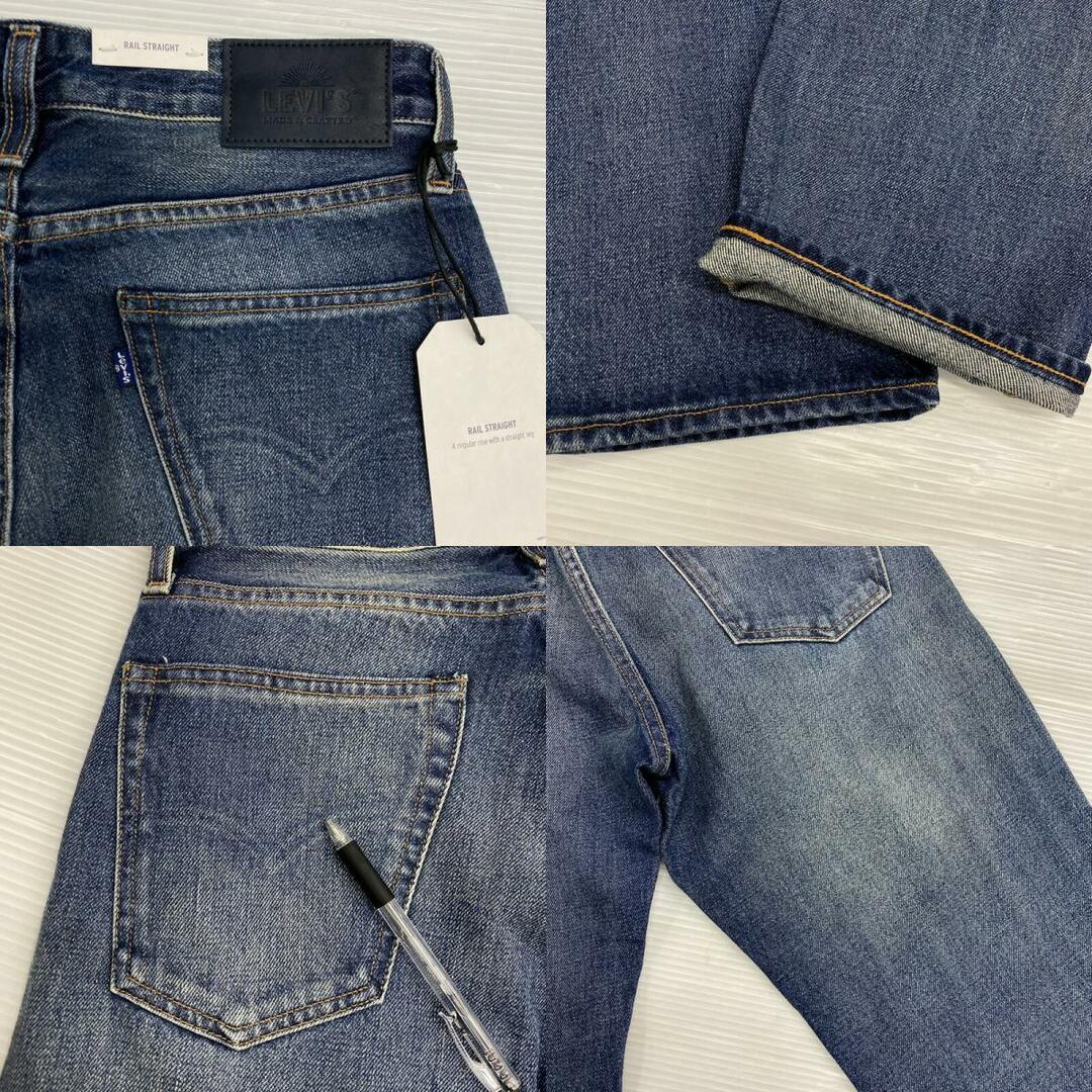 Euro Levi's MADE&CRAFTED TACK SLIM ユーロ リーバイス メイドアンドクラフテッド スリム ストレート リジッド デニムパンツ ブラック　size(表記)：32×34 【05081-0211】【新品】levis 新品