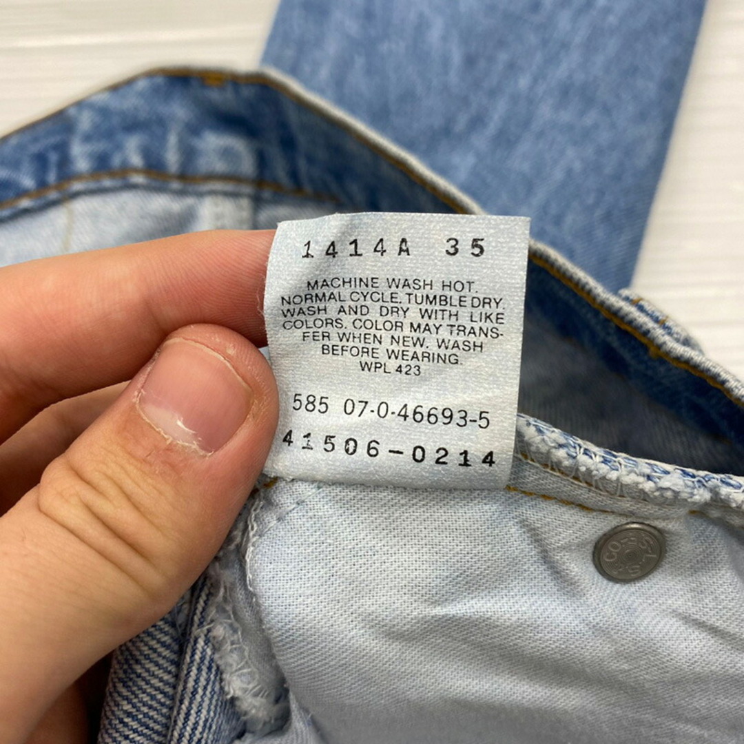 リーバイス Levi's 506 タイトフィット ストレート デニムパンツ MADE IN USA サイズ：W33 L30 色落ち【Levis】  【中古】