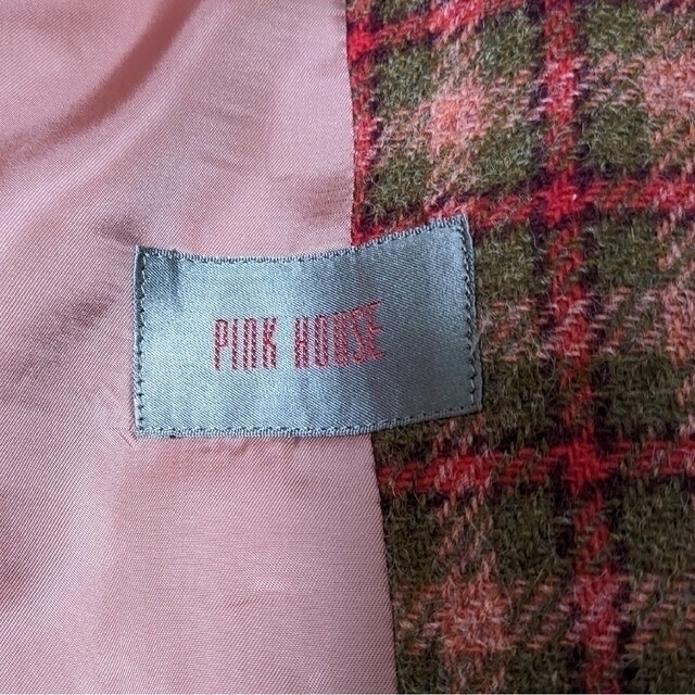 PINK HOUSE(ピンクハウス)の美品☆ヴィンテージ☆ピンクハウス☆PINK HOUSE タータンチェック レディースのジャケット/アウター(テーラードジャケット)の商品写真