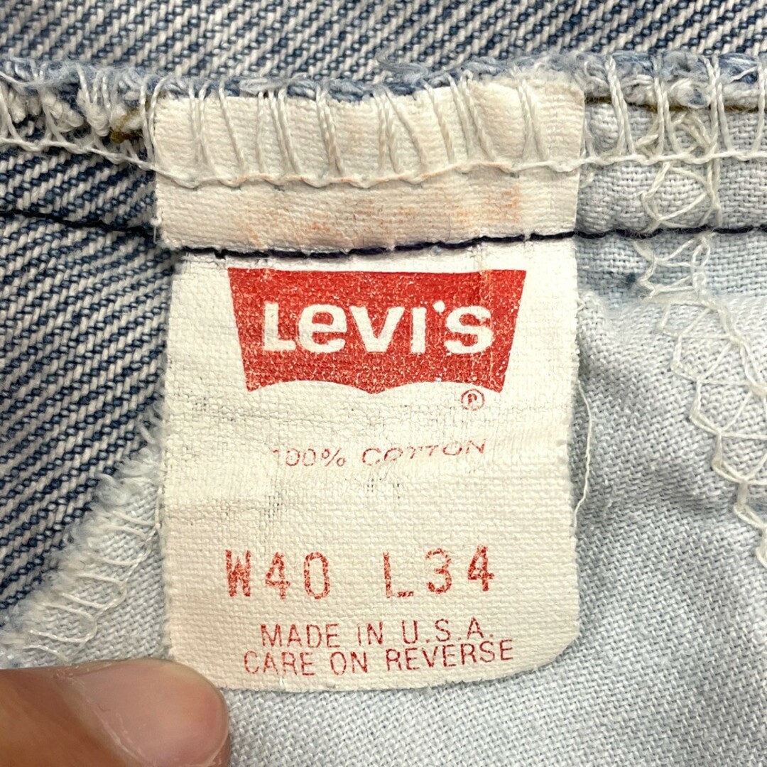 リーバイス Levi's 517 デニム パンツ ブーツカット 色落ち ヒゲ サイズ：W39 L28 インディゴ MADE IN U.S.A【Levis】 2