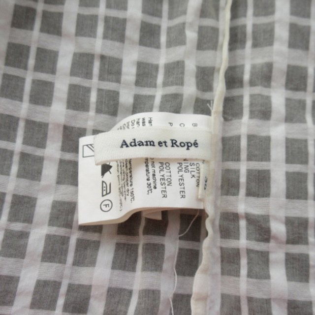 Adam et Rope'(アダムエロぺ)のアダムエロペ Adam et Rope' シースルーチェックブラウス 38 レディースのトップス(シャツ/ブラウス(半袖/袖なし))の商品写真