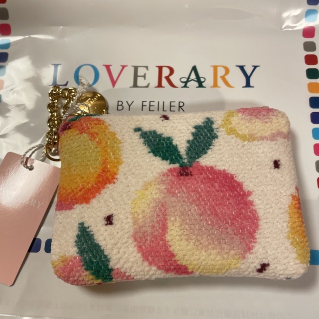 LOVERARY BY FEILER ピーチドット　キー&カードポーチ