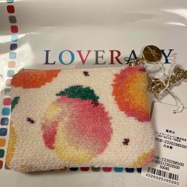 LOVERARY BY FEILER ピーチドット　キー&カードポーチ