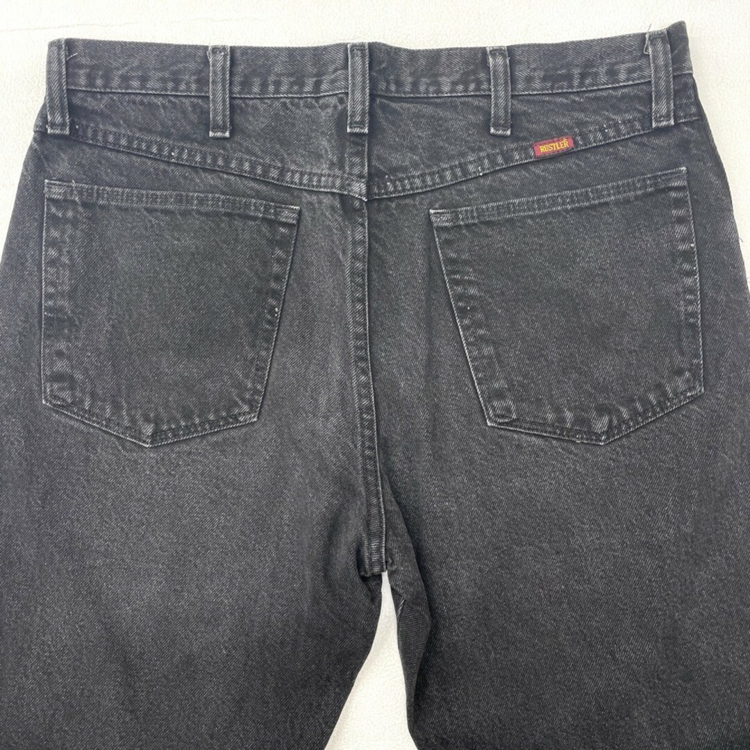 ラスラー RUSTLER デニム パンツ テーパード 色落ち サイズ：W35 L29.5 ブラック 【中古】 メンズのスーツ(スラックス/スーツパンツ)の商品写真