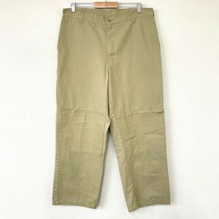 ディッキーズ(Dickies)のディッキーズ Dickies ワークパンツ ダブルニー 無地 サイズ：W37 L30 ベージュ 【中古】(スラックス/スーツパンツ)