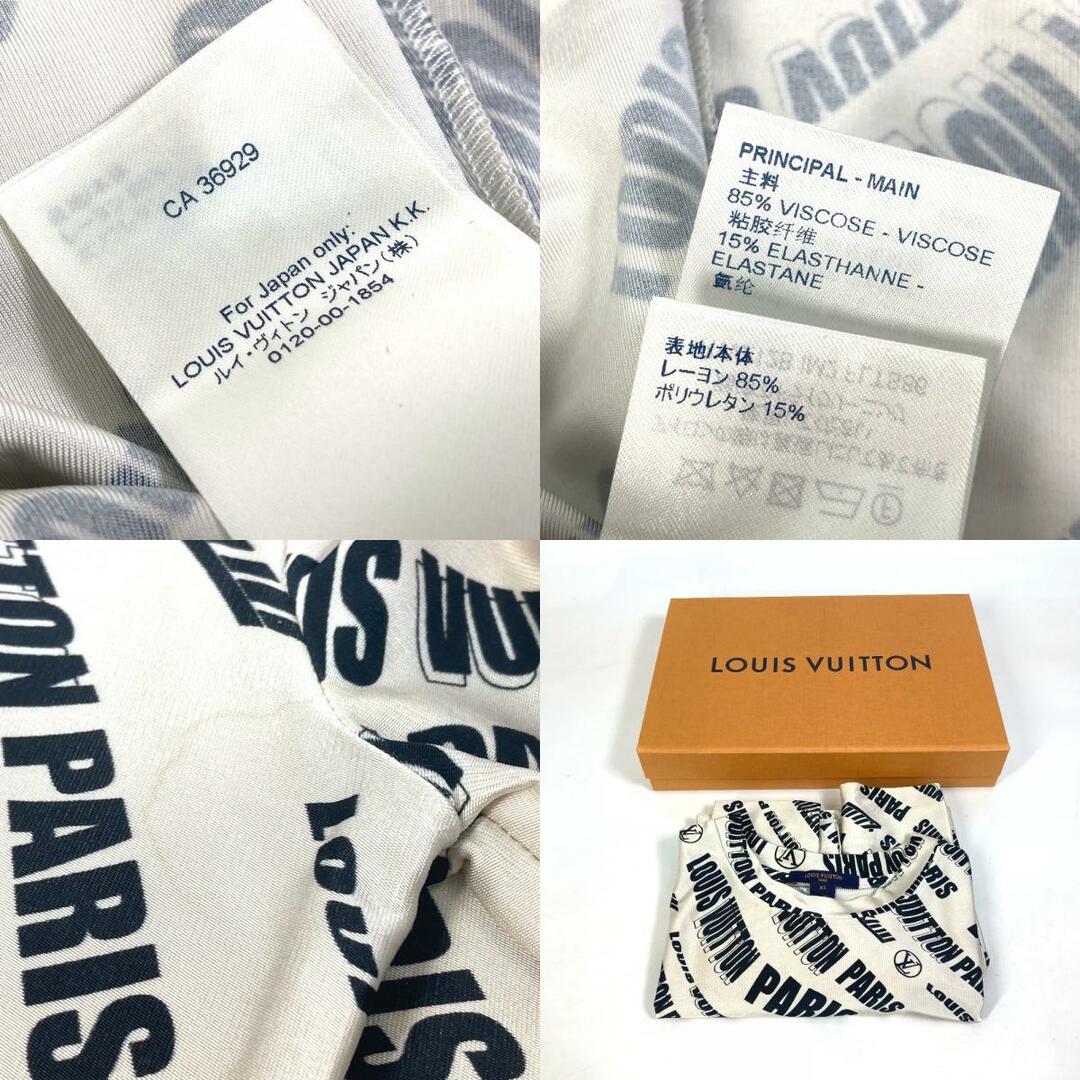 LOUIS VUITTON(ルイヴィトン)のルイヴィトン LOUIS VUITTON シグネチャー ロゴ ロングスリーブ トップス FLTS86  21SS  総柄/クルーネック 長袖シャツ レーヨン ホワイトベージュ レディースのトップス(シャツ/ブラウス(長袖/七分))の商品写真