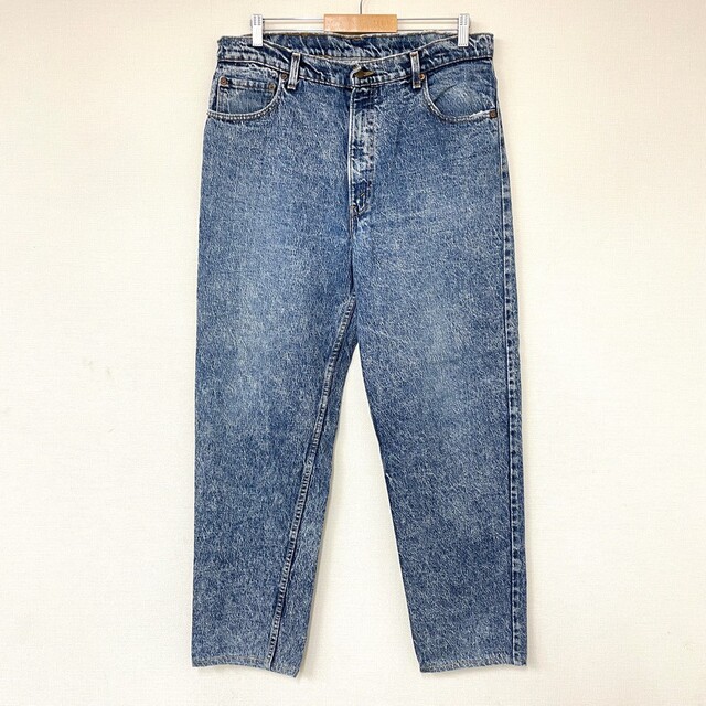 リーバイス Levi's 550 デニム パンツ ケミカルウォッシュ テーパード 色落ち サイズ：W37 L30 インディゴ MADE IN U.S.A【Levis】