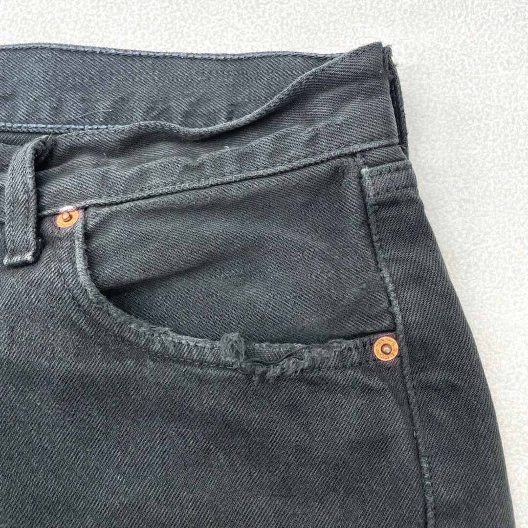 リーバイス Levi's 501 デニム パンツ 色落ち サイズ：W32 L30 ブラック 【Levis】 【中古】