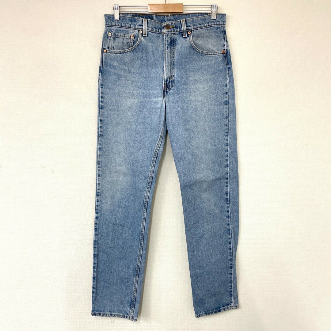 リーバイス Levi's 505 デニム パンツ テーパード 色落ち ヒゲ サイズ：W34 L34.5 インディゴ MADE IN U.S.A【Levis】 STRAIGHT LEG REGULAR FIT