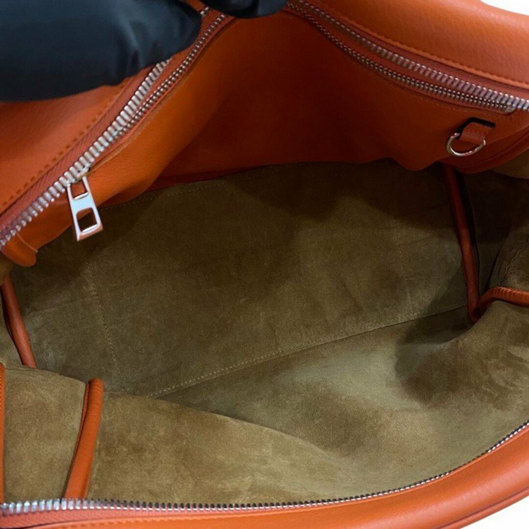 極 美品 保存袋付き LOEWE ロエベ アマソナ 75 アナグラム ロゴ レザー